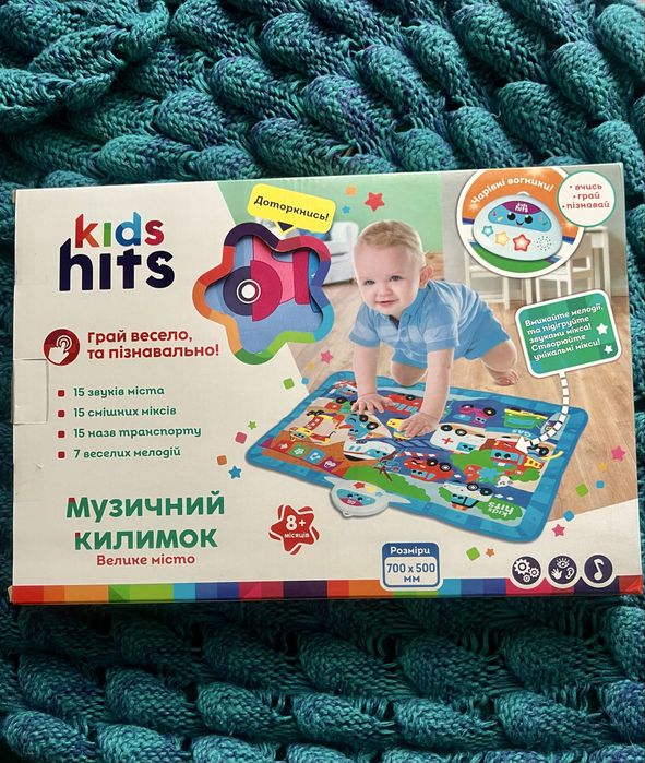 Музичний розвиваючий килимок Kids Hits. Новий, на подарунок