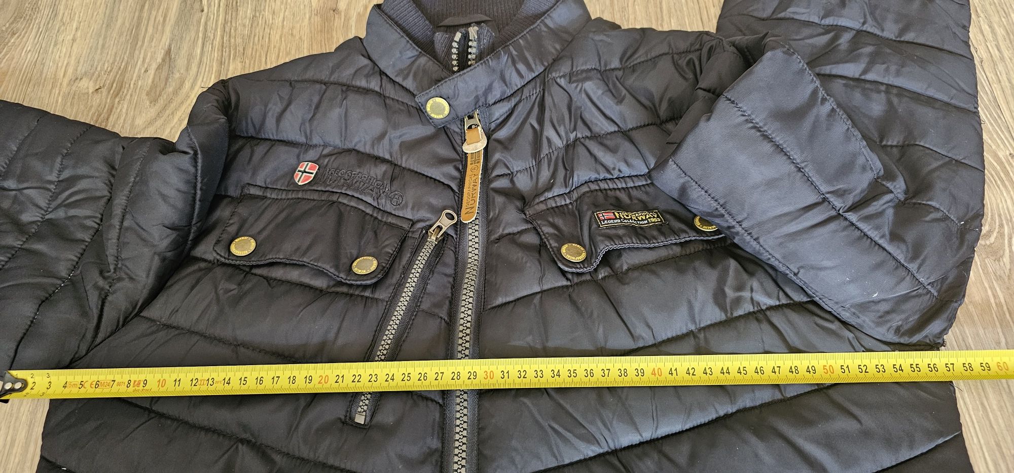 Kurtka męska GEOGRAPHICAL NORWAY ARGENT rozmiar L wymiary na zdjęciach