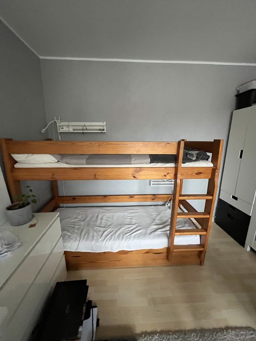 Łóżko pietrowe ze skrzynią