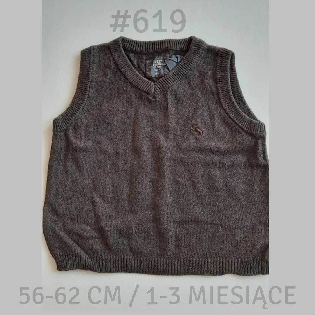 BEZ WAD Kamizelka chłopięca H&M 62cm 0-3 miesięcy #619
