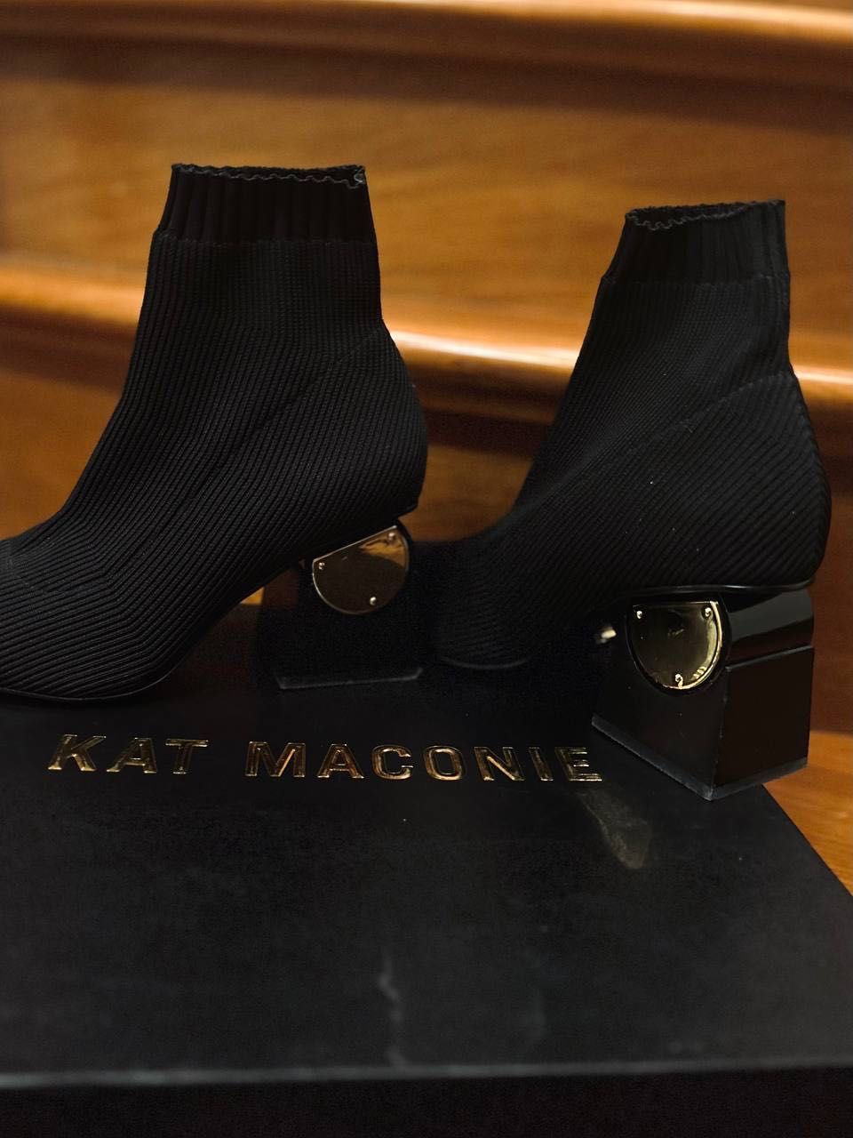 Kat Maconie Andrea Knitted Sock Heel Boots