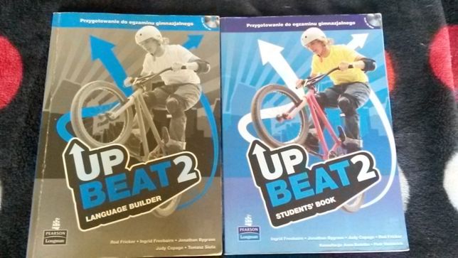 Podręcznik i zeszyt ćwiczeń do języka angielskiego UP BEAT 2+ płyta CD
