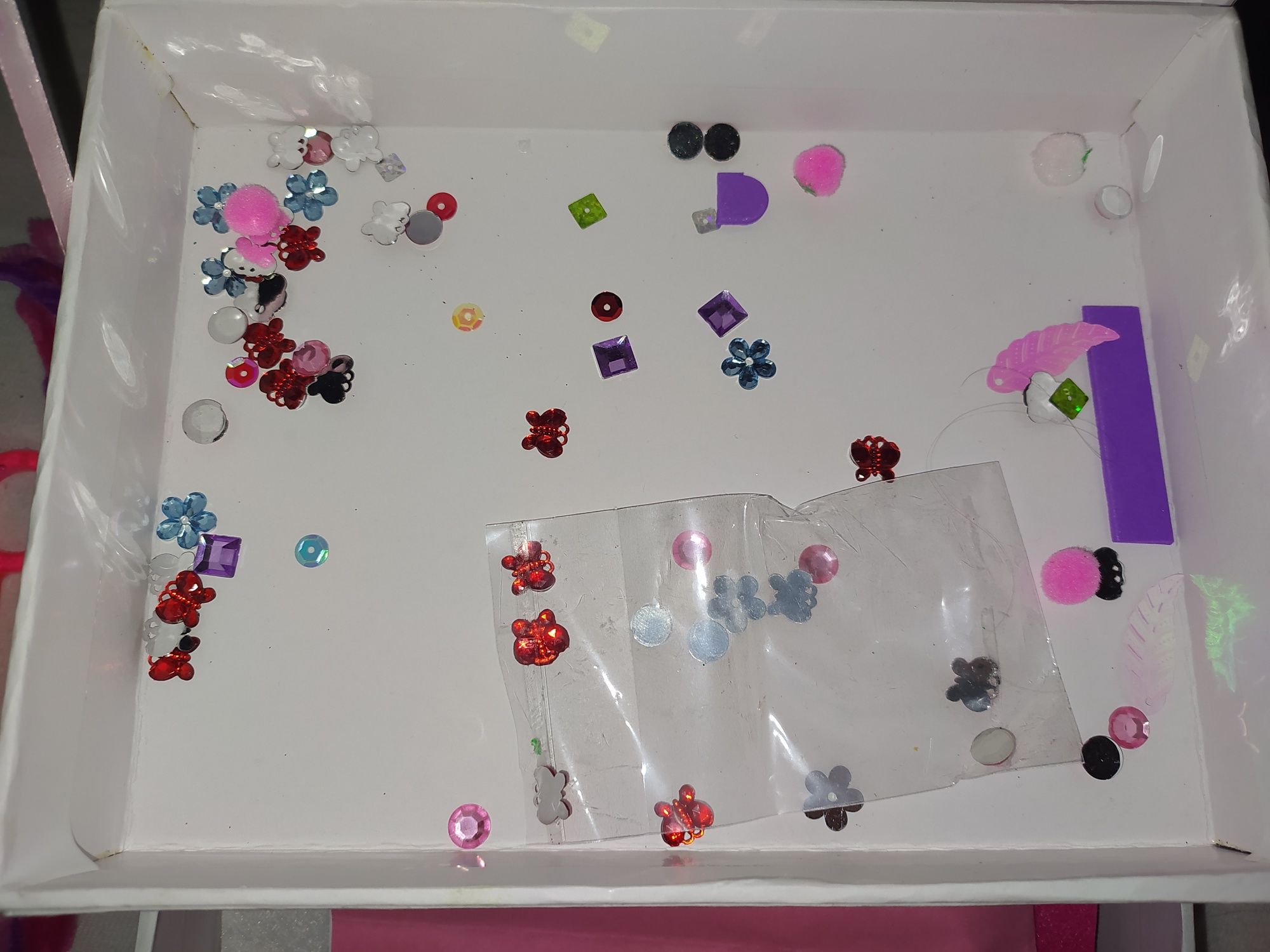 sparkling glitter craft box