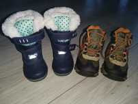Śniegowce buty zimowe 2 pary 21 niemowlęce