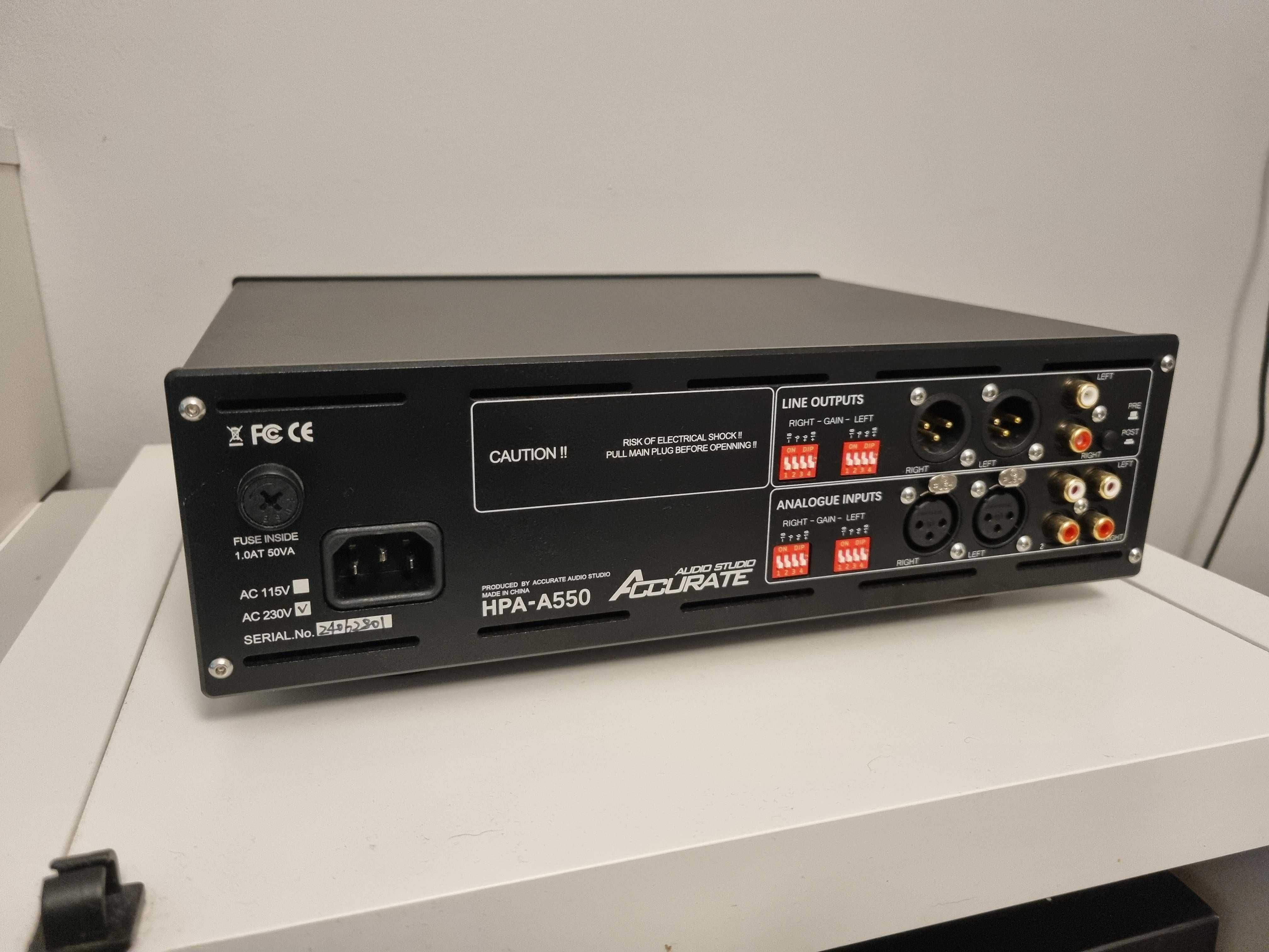Wzmacniacz słuchawkowy Accurate HPA-A550 klon Violectric HPA V550 pro