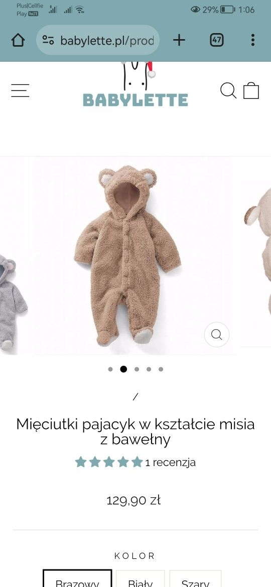 Kombinezon miś dziecka ubranie spodnie bluza gucci Zara massimo dutti