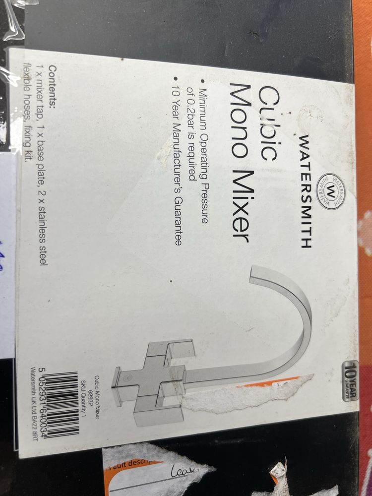 Nowy stylowy ekskluzywny kran Watersmith mono mixer Cubic