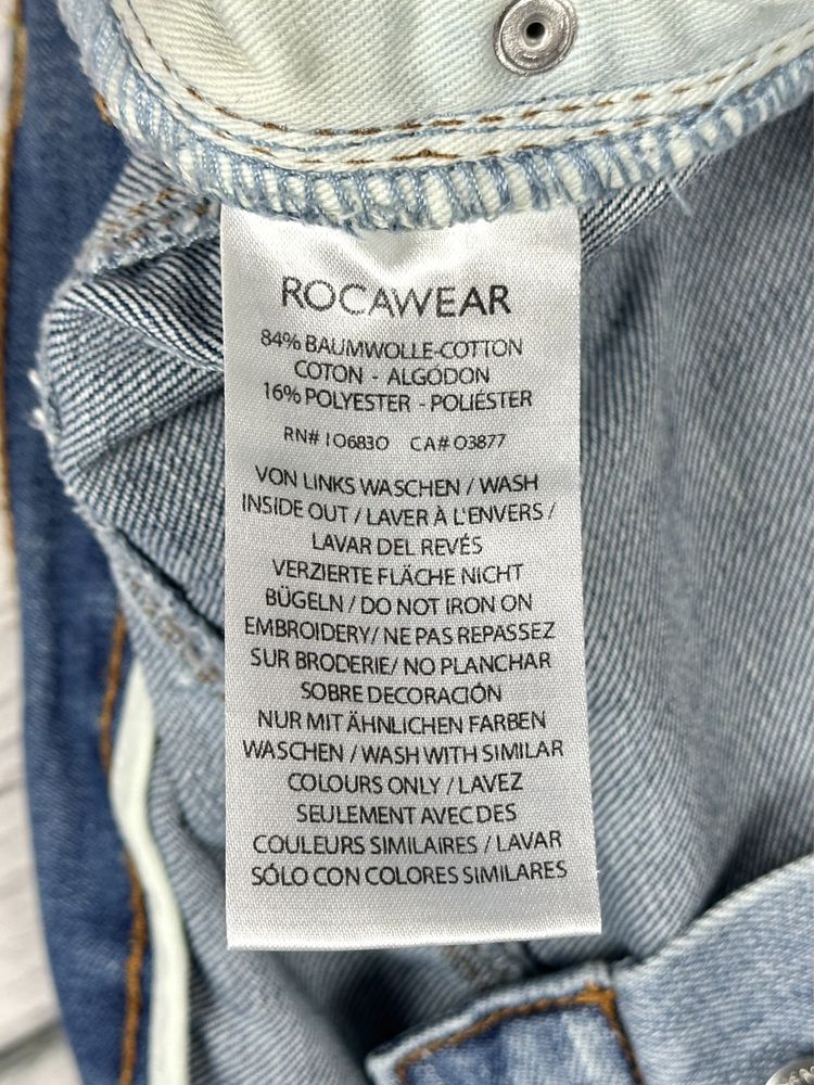 Rocawear Jeansy Baggy Męskie Spodnie Hip Hop Streetwear Jay-Z Logowane