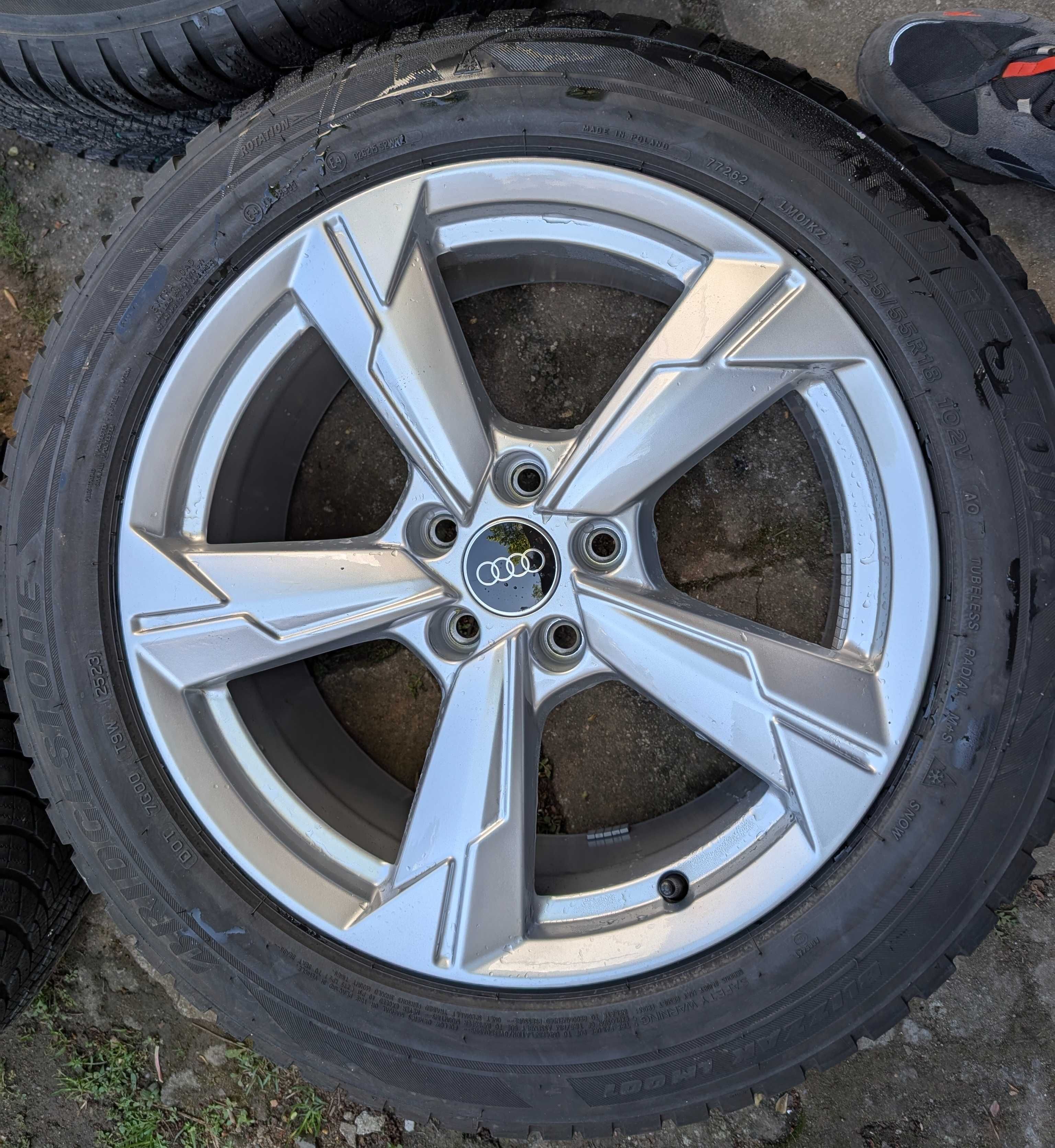 Sprzedam koła alufelgi Audi 18 cali A6 C8 C7 z oponami zima 5x112