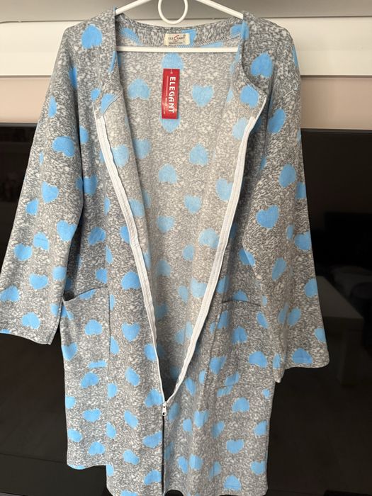 Nowy polarowy szlafrok damski