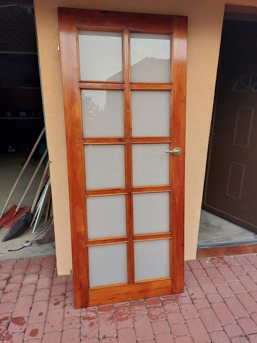 Drzwi drewniane bez futryny 4 sztuki