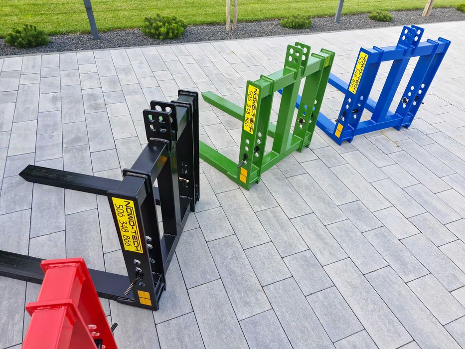 paleciak na tył ciągnika, widły do palet, 4 uchwyty mocujące, nowość