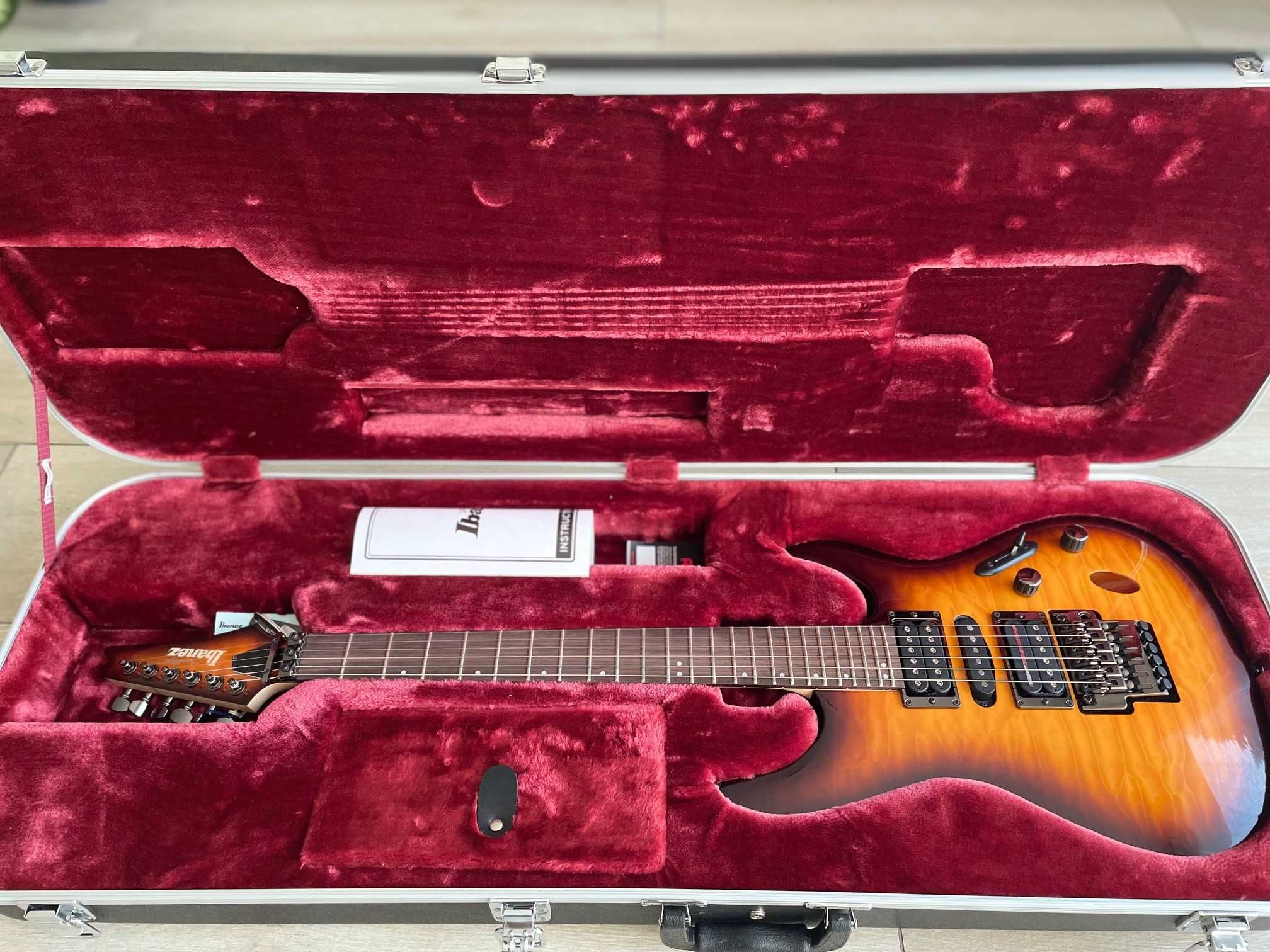 IBANEZ S5570Q-RBB gitara elektryczna model prestige seria S i case