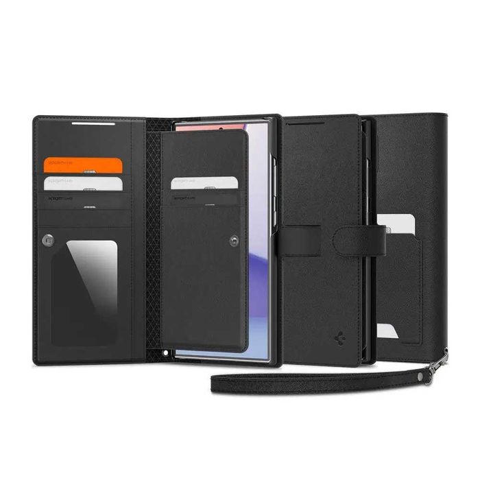 Чехол-книжка Spigen Wallet S Plus для Samsung Galaxy S24 Ultra Black