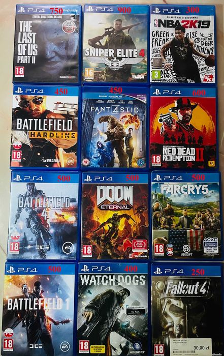 Ps4 диски, плейстейшн 4, ігри