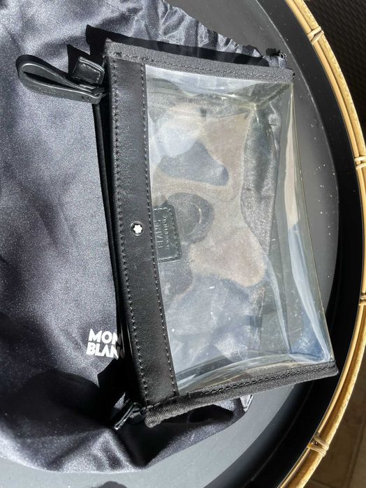 NECESSAIRE DE HIGIENE MONTBLANC - TRANSPARENTE PARA VIAGENS AEROPORTO