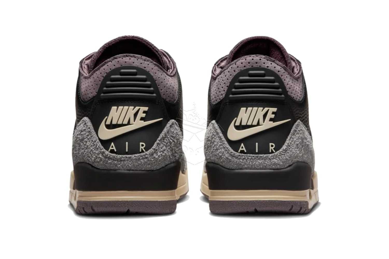 Nike AIR JORDAN 3 A Ma Maniére Black and Flat Pewter / FZ4811–001