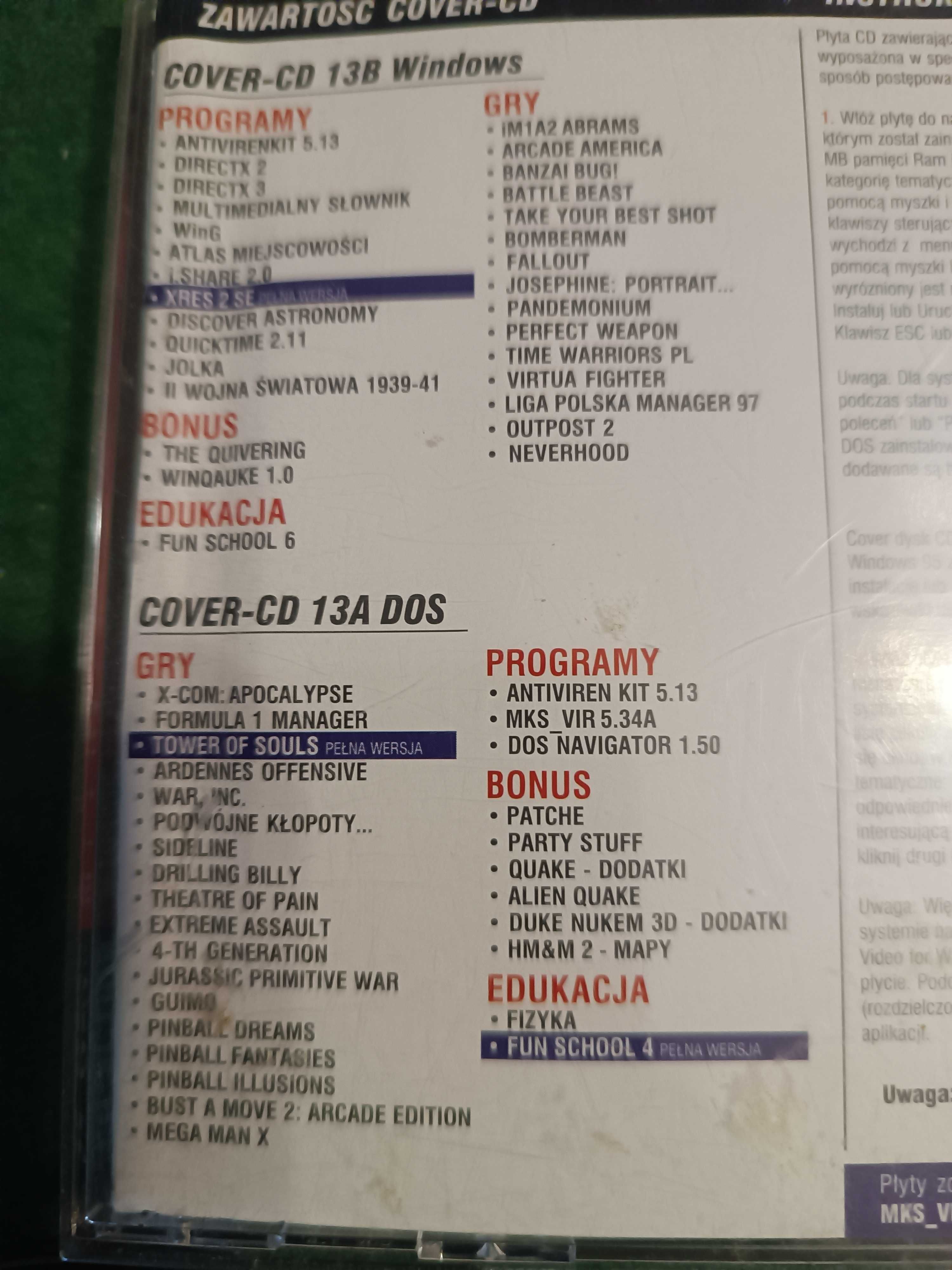 CD Action 6/97 - Tower of Souls / Fun School 4