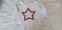 bluzka z gwiazdą Zara BabyGirl roz. 98 (szafa Mai)