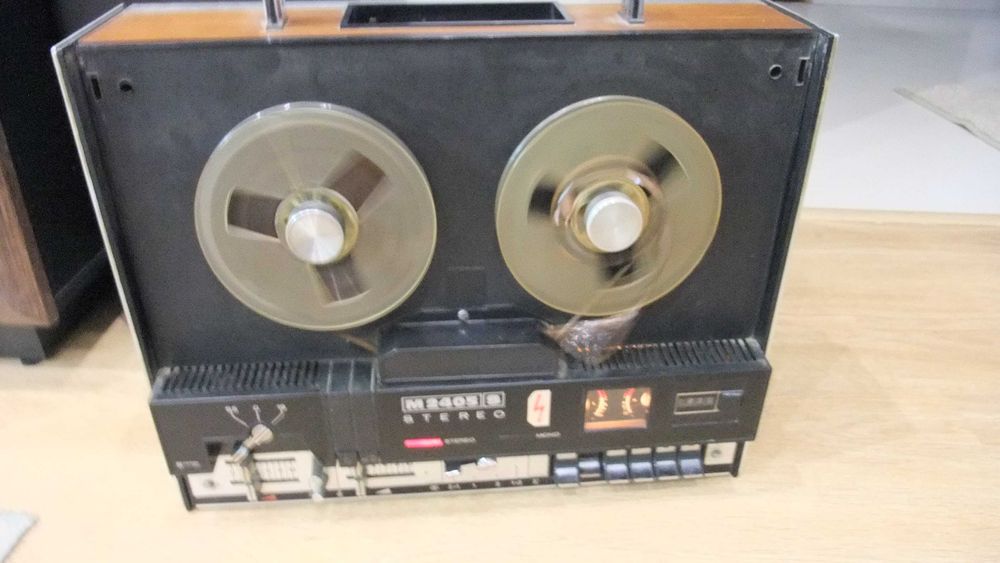 Magnetofon Szpulowy Unitra M2405 S + Taśma