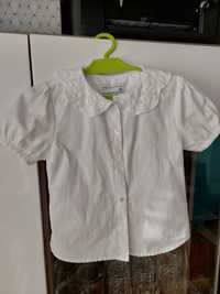 Biala koszula bluzka dla dziewczynki r98
