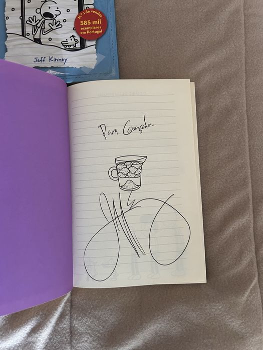 Coleção diário de um banana 1-10 assinana por autor em 2015