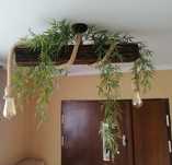 Lampa z starej belki.
