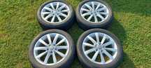 felgi aluminiowe 17 vw golf t-roc touran oryginalne idealny stan oponk