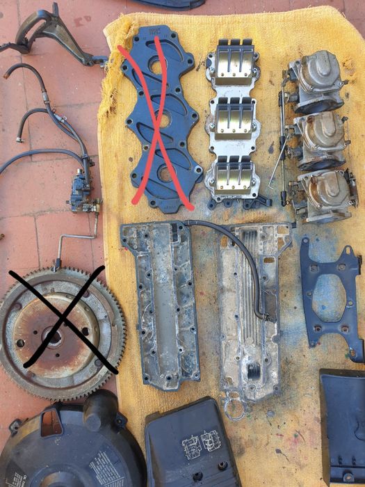 Diversas pecas motor yamaha 70CV