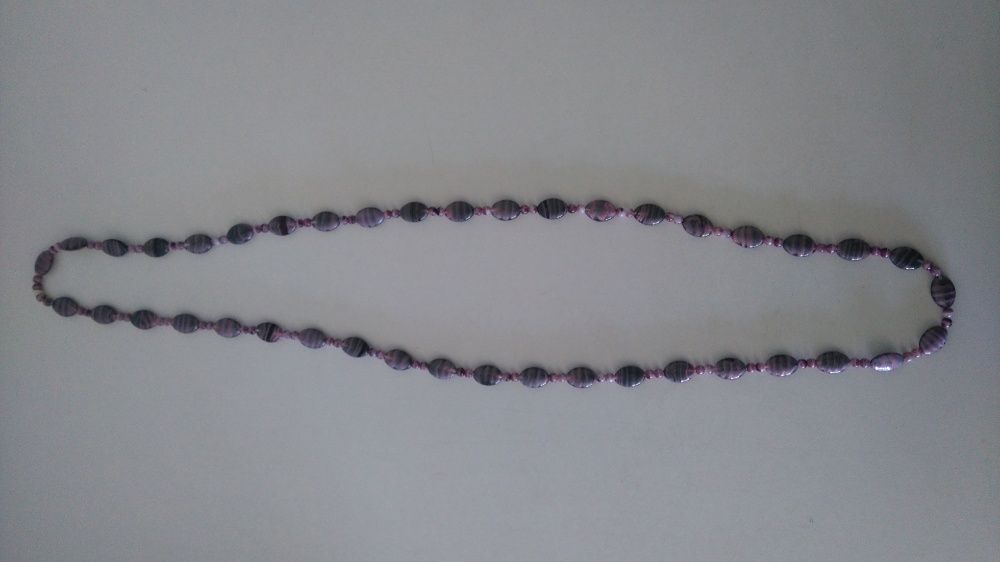 Fio/colar violeta e preto 52cm PARFOIS