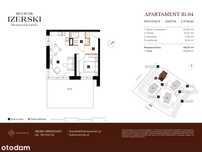 2 pokoje 44,27 m2 z ogródkiem (Apartament B1.04)