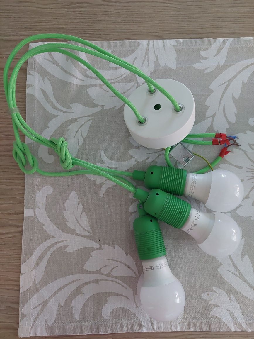 Lampa sufitowa Sollux Lighting Diego 3 zielona