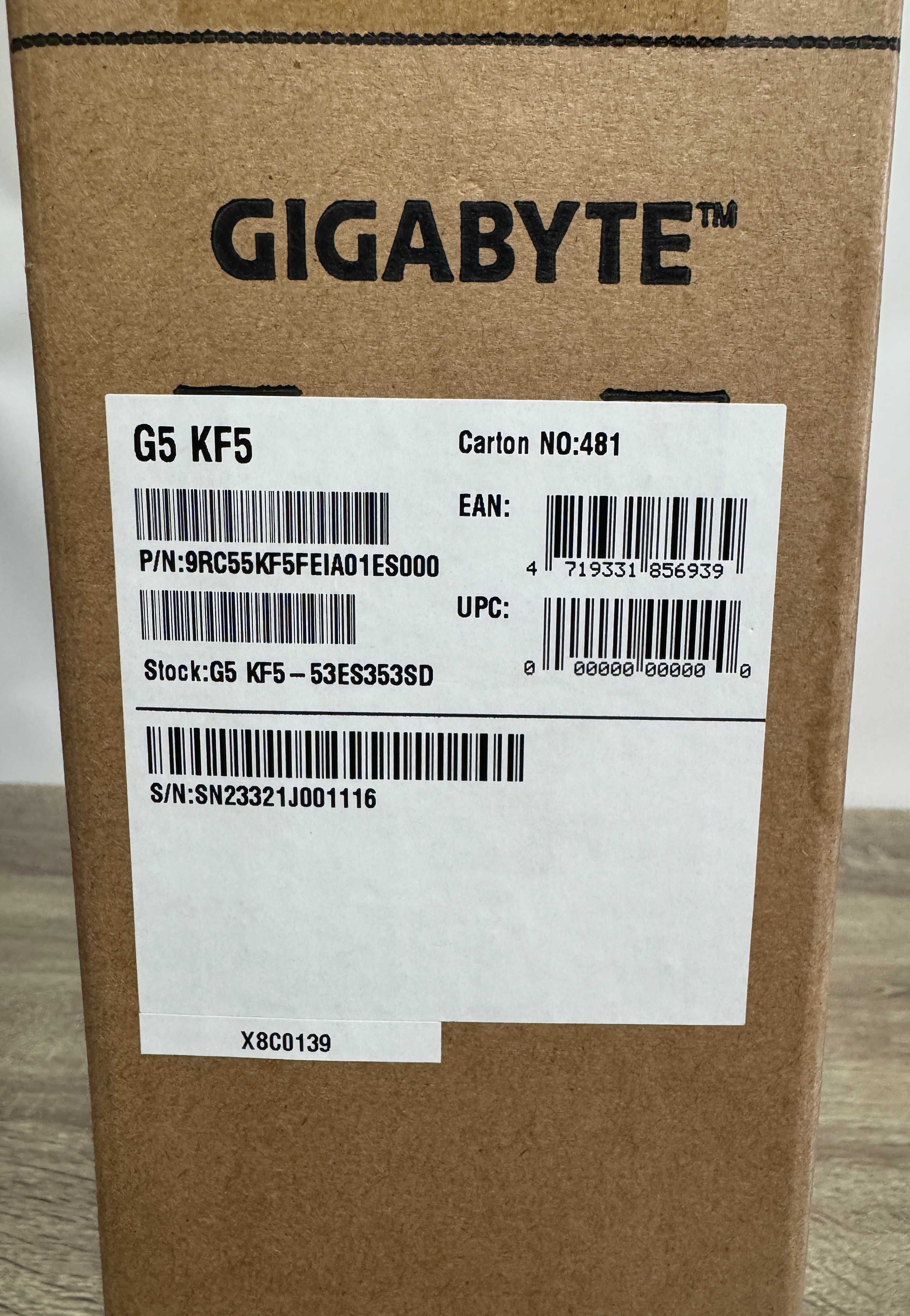 Gigabyte G5 KF5 i5-13500H RTX 4060 8G 512Gb