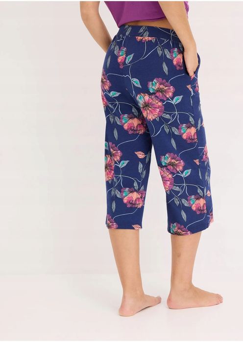 B.P.C spodnie z nadrukiem kolorowym dżersejowe r.36/38