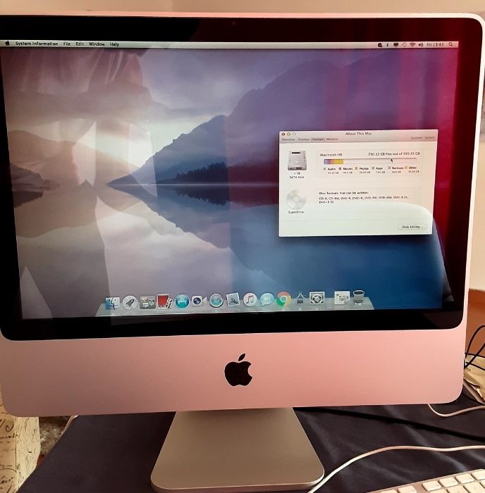 Apple Imac 20″ inch Early 1 TeraByte bom estado
