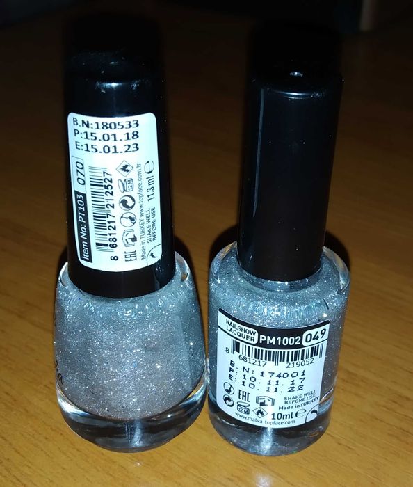 Лаки Мальва и Топ Фейс. Глиттер. Только Харьков.