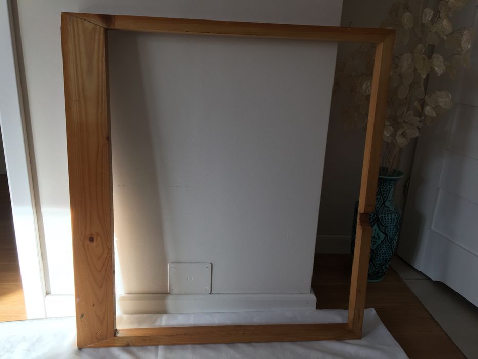 rama drewniana na 3 zdjęciach