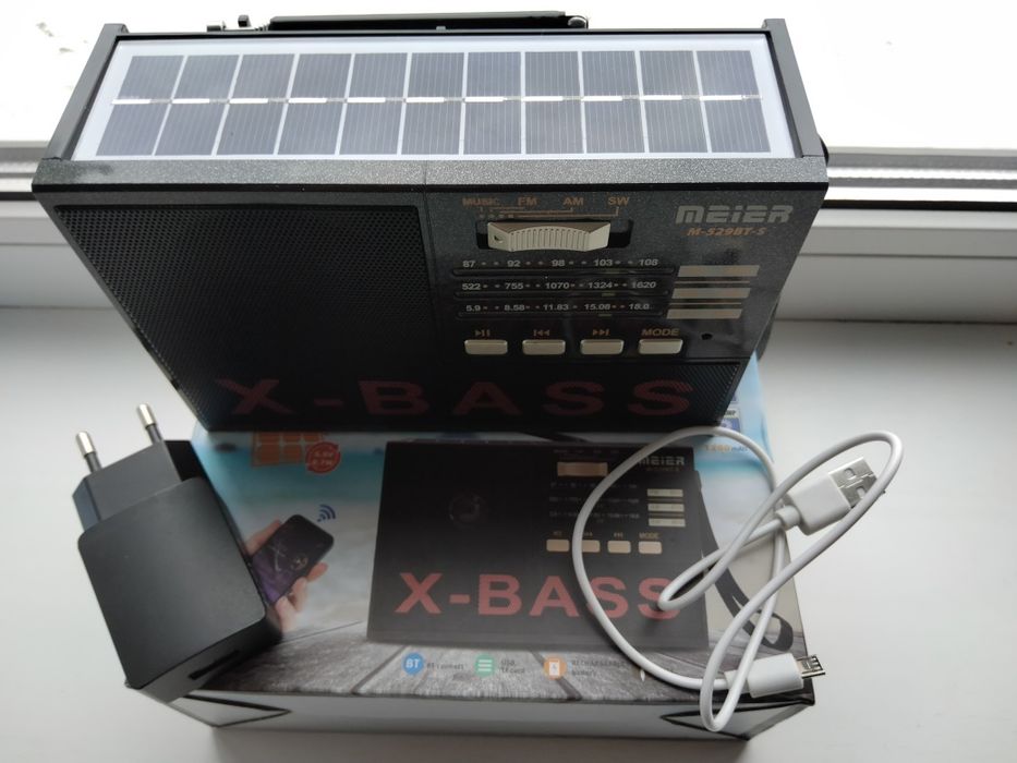 Багатофункціональне Радіо М-529BT-S, зарядний пристрій в подарунок.