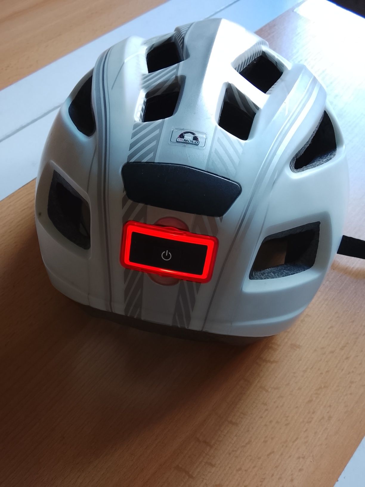 Kask rowerowy Crivit L/XL z lampką