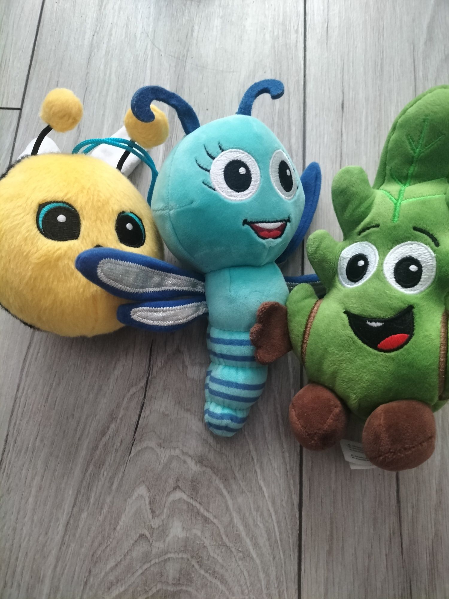 Trzy maskotki zabawki