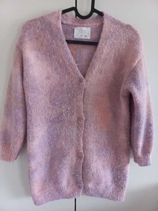 Zara długi sweter kardigan r.130