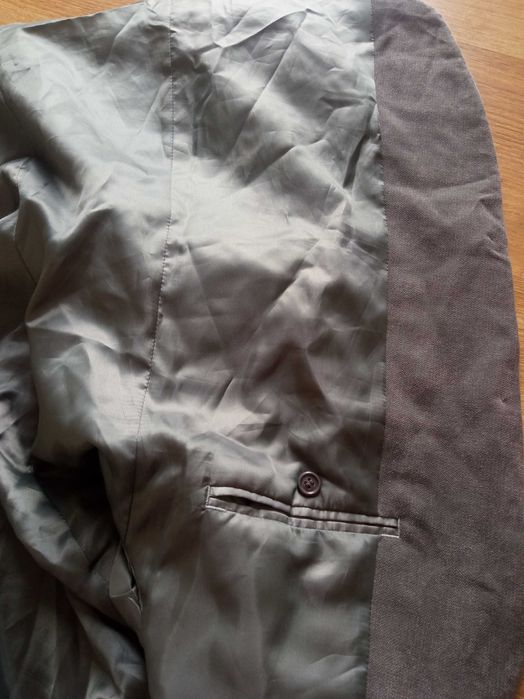 Męska szara marynarka Marks&Spencer chest 107 cm 54 XL