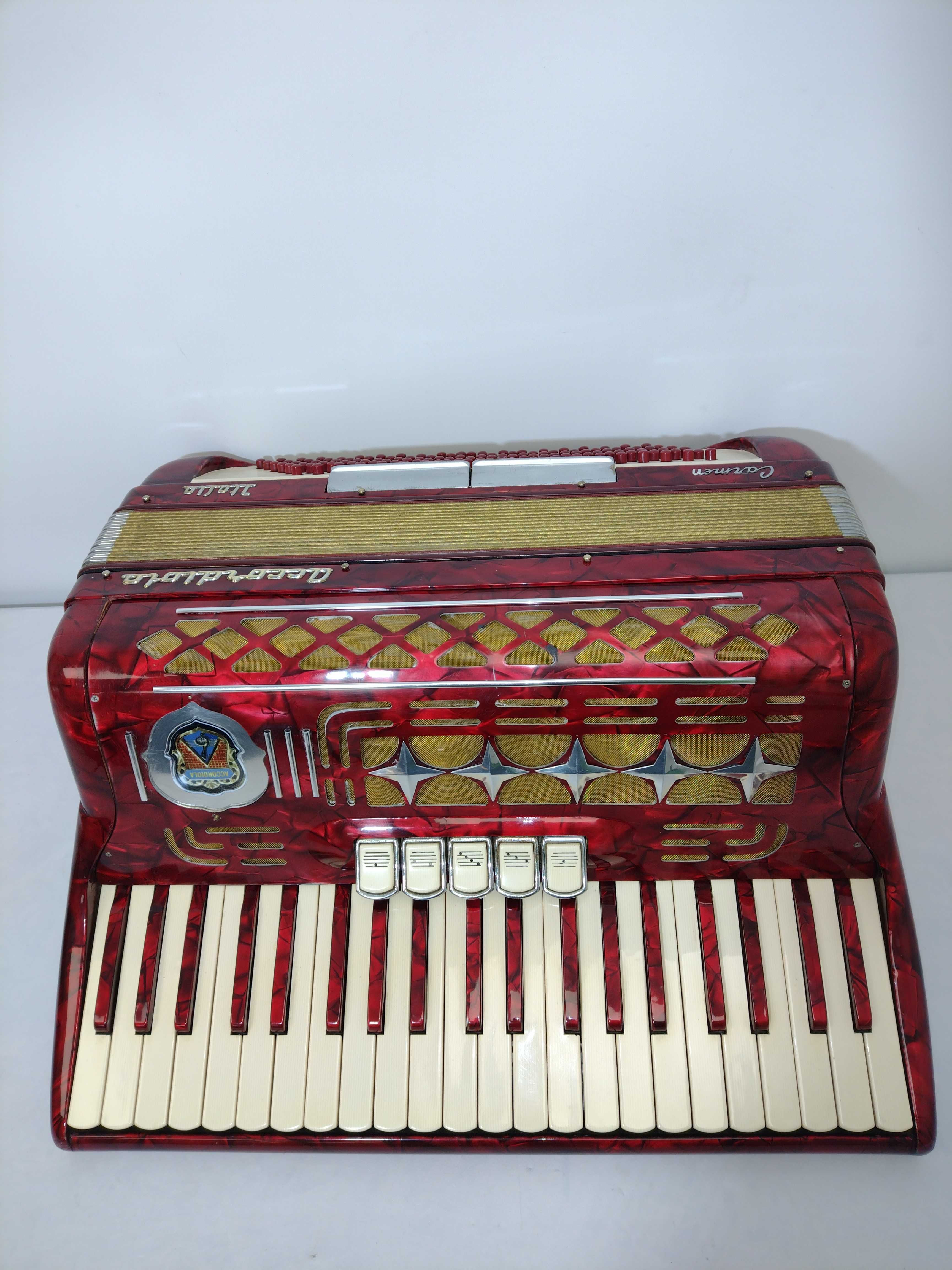 Akordeon Włoski Accordiola 120 bas.-4chóry,MUSETTE stan BDB !! zamiana