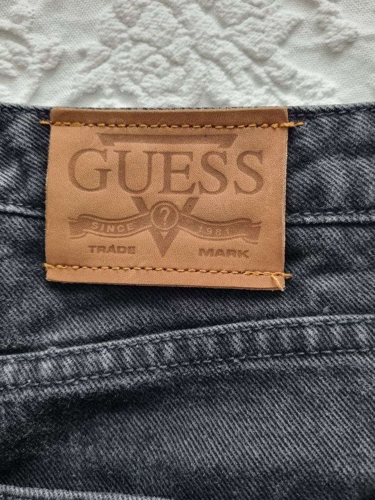 Guess czarne męskie  spodnie jeansowe rozm 29