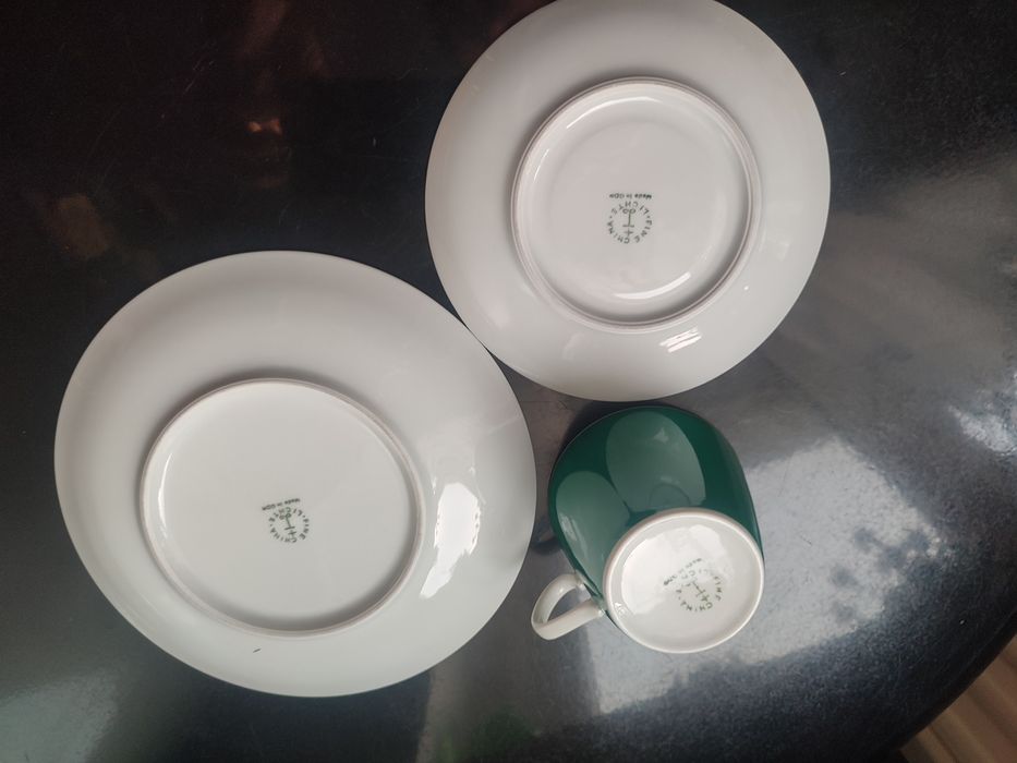 Śliczne stare trio porcelana Lichte