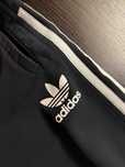 Укорочені чорні штани Adidas 3 Stripes адідас три смуги