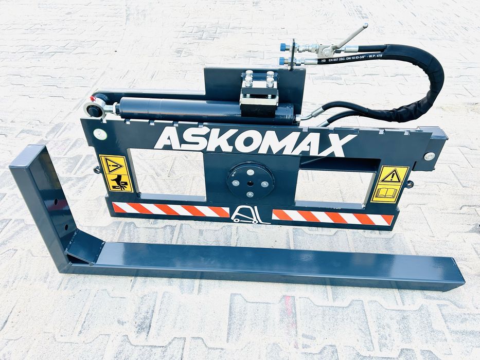 Obrotnica wywrotnica do wózka widłowego ciągnika skrzyniopalet skrzyń