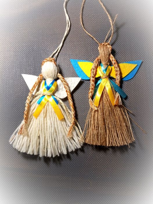 Український сувенір лялька мотанка, лялька ангел охоронець, лелека, ля