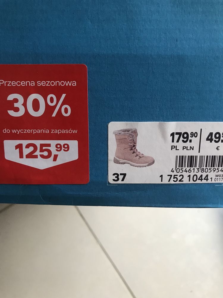 Buty zimowe dla dziewczynki