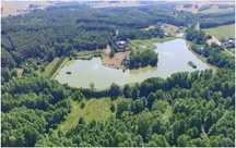 Domek nad stawem, jeziorem- Feliksów woj. łódzkie.
